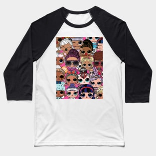 Dolls Glitter Baseball T-Shirt